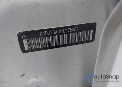 2022 Kia Soul Lx из США, поврежденный, VIN KNDJ23AU1N7175387